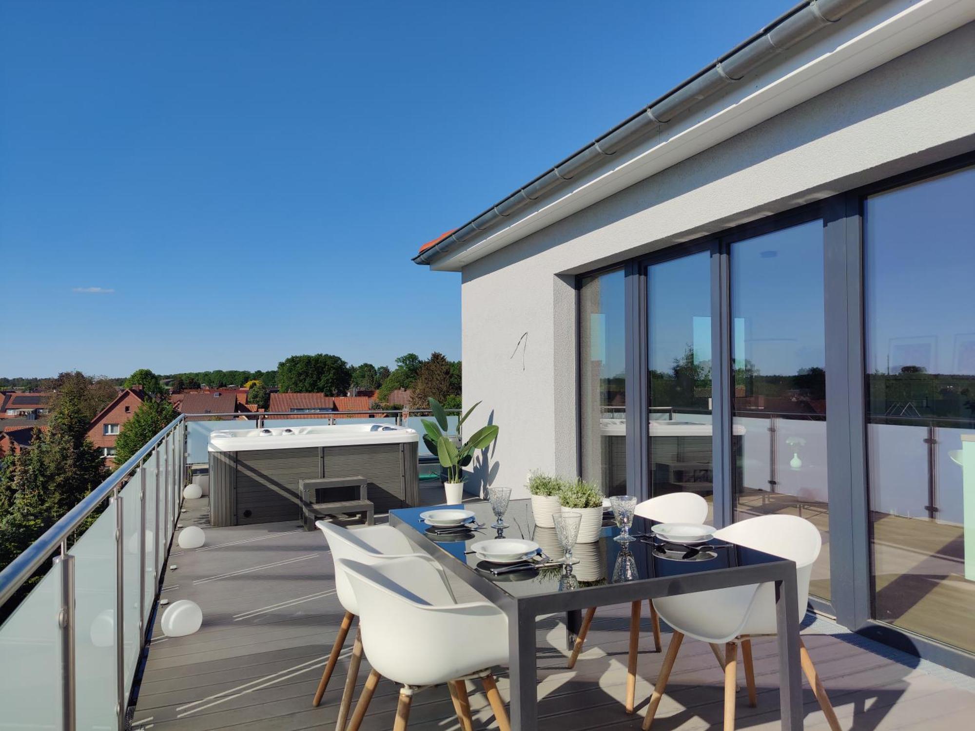 Penthouse Mit Whirlpool Im Herzen Von Niedersachsen